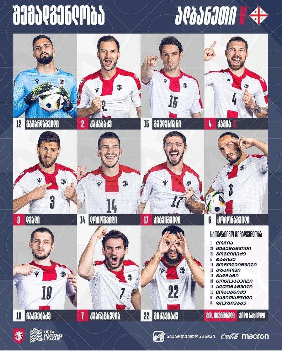 گولسیانی باز هم در لیگ ملتهای اروپا فیکس شد