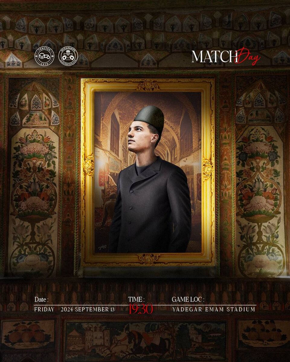 عکس| رونمایی از پوستر متفاوت تراکتور مقابل ذوبآهن