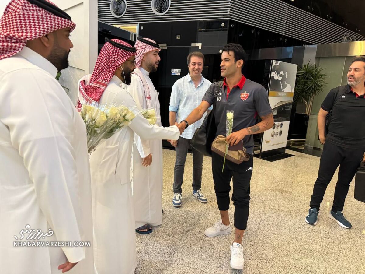 استقبال عربستانیها از پرسپولیس +تصاویر