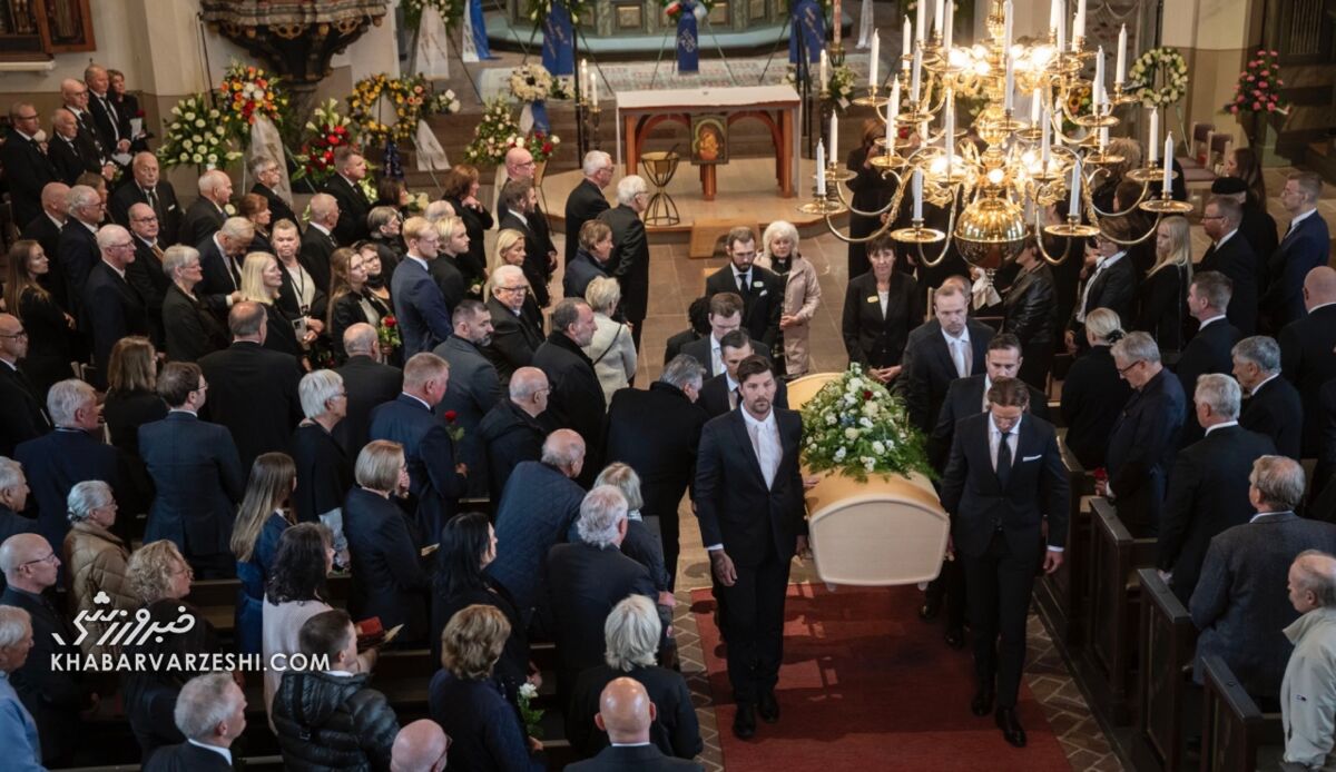 اشکهای دیوید بکام در مراسم خاکسپاری اسون گوران اریکسون +تصاویر