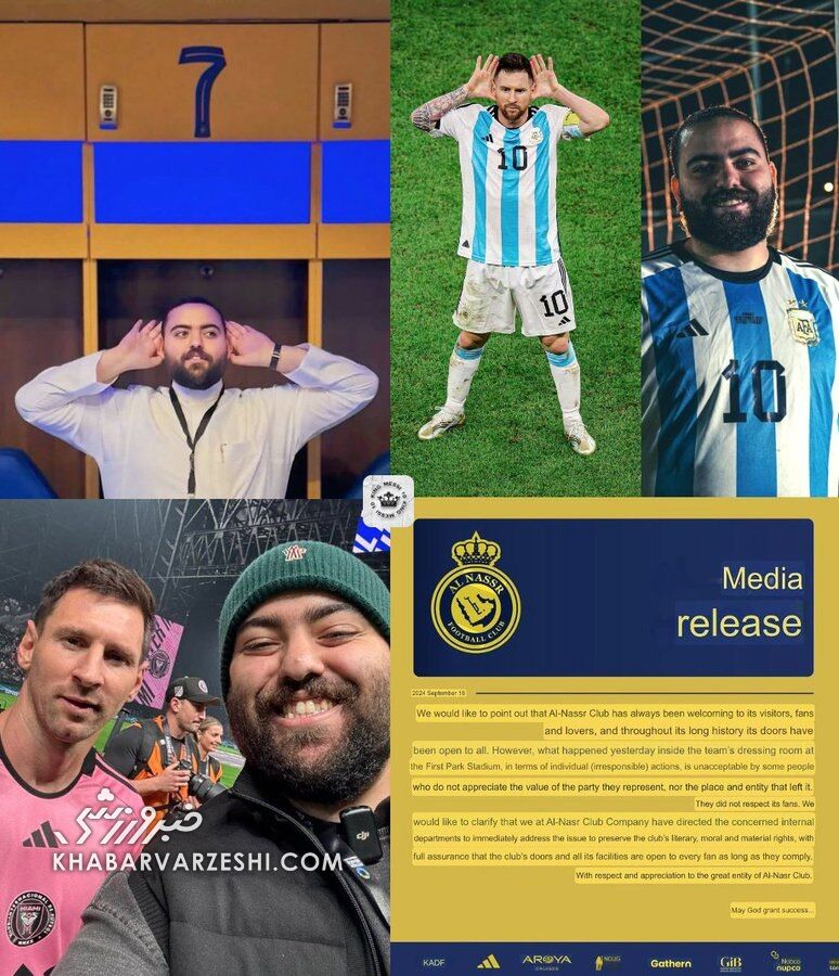 اقدام جنجالی هوادار مسی در خانه رونالدو/ واکنش به خشم النصریها؛ اشتباه کردم! +عکس