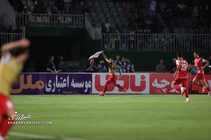 شادی گل محمدحسین کنعانیزادگان؛ استقلال - پرسپولیس (دربی تهران)