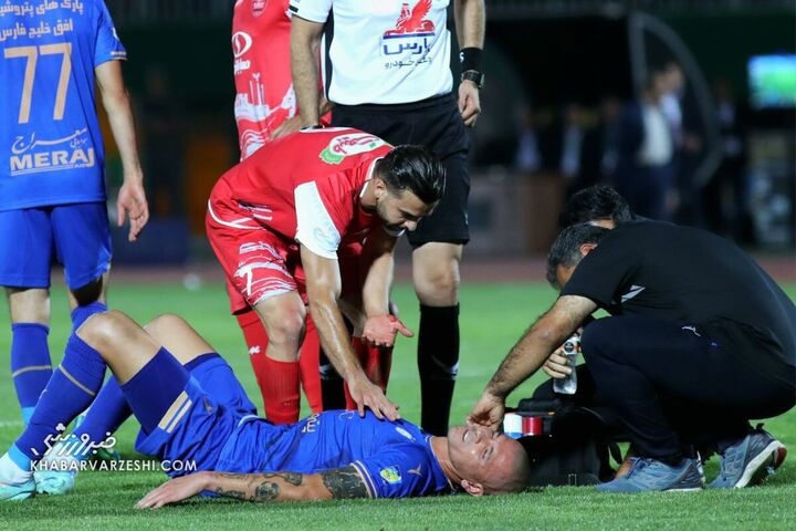 مصدومیت رافائل سیلوا؛ استقلال - پرسپولیس (دربی تهران)