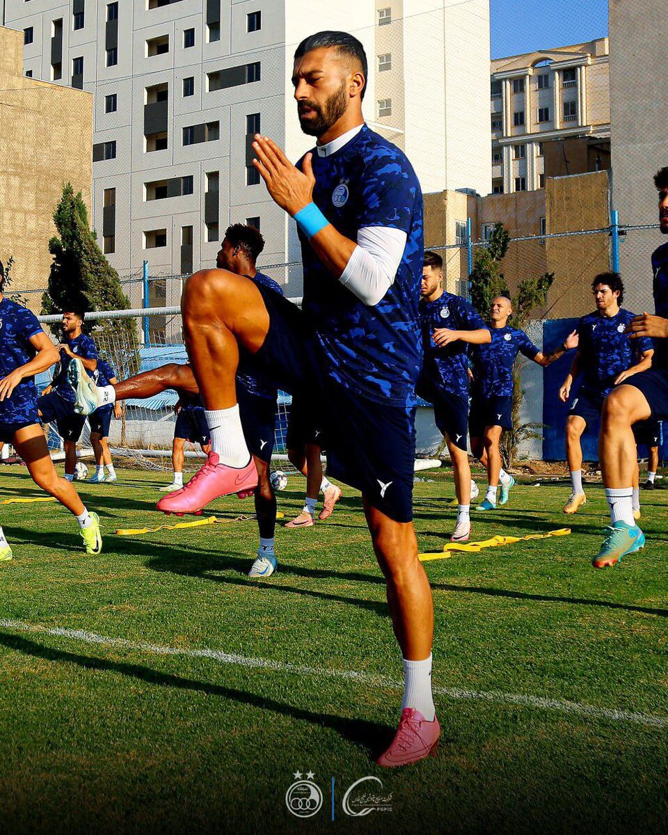 تمرین پرفشار استقلالیها زیر نظر بختیاری زاده +عکس