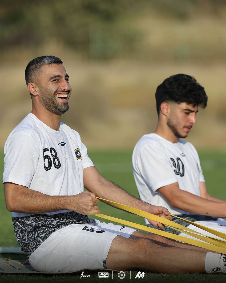 تمرین سپاهان در روز غیبت ۸ ملی پوش +عکس