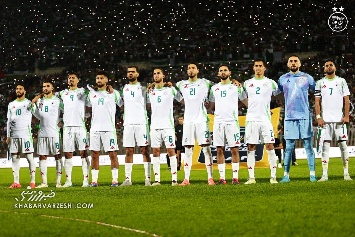 حضور ۹۰ دقیقهای گندوز در ترکیب تیم ملی الجزایر +عکس