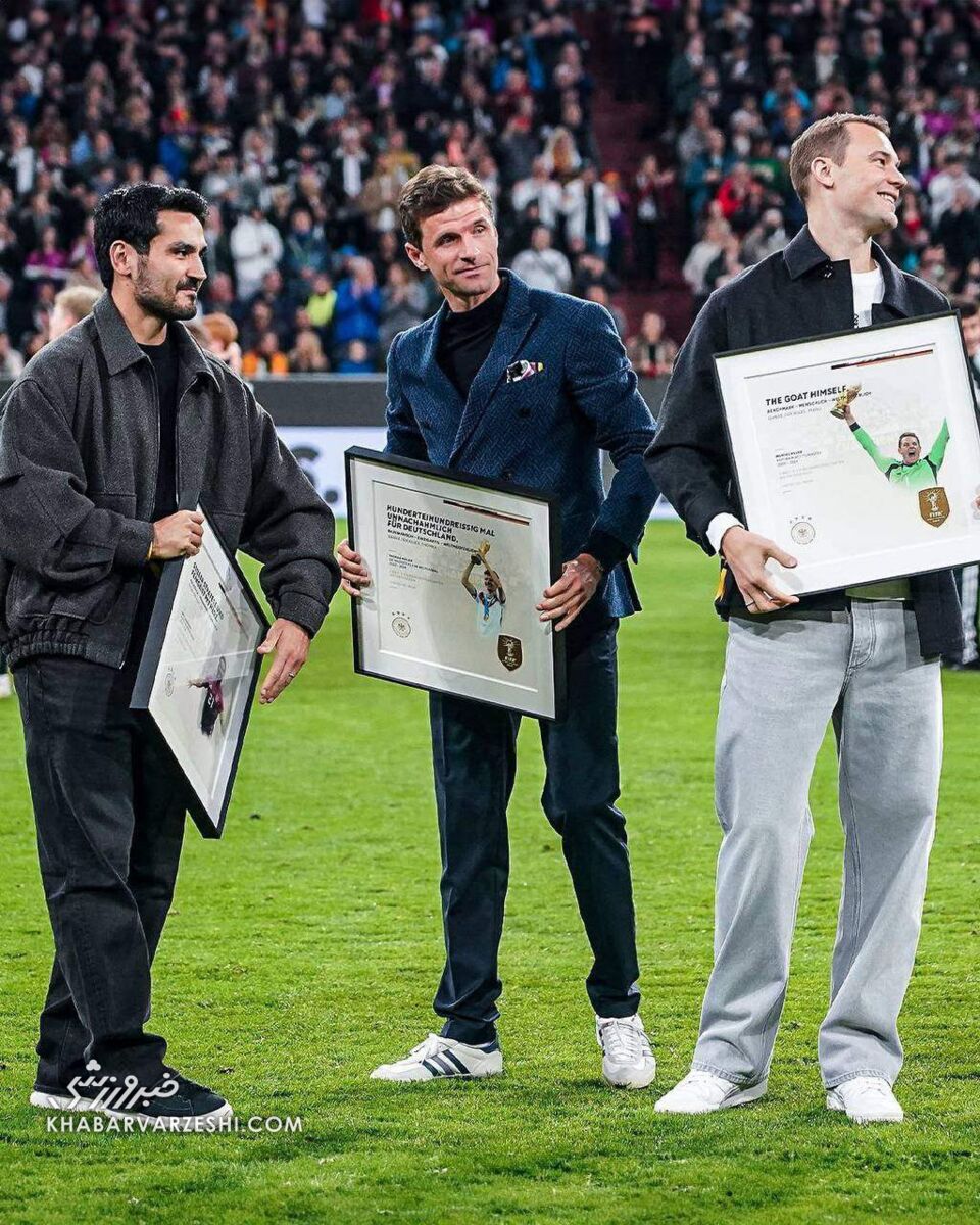 شب خاطرهانگیز فوتبال آلمان/ تقدیر از نویر، مولر و گوندوغان... جای کروس خالی! +عکس