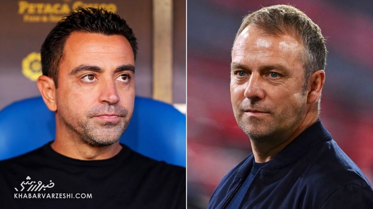 عکس| یک ملاقات غیرمنتظره؛ لبخند سرمربیان فعلی و قبلی کنار یکدیگر ژاوی - فلیک