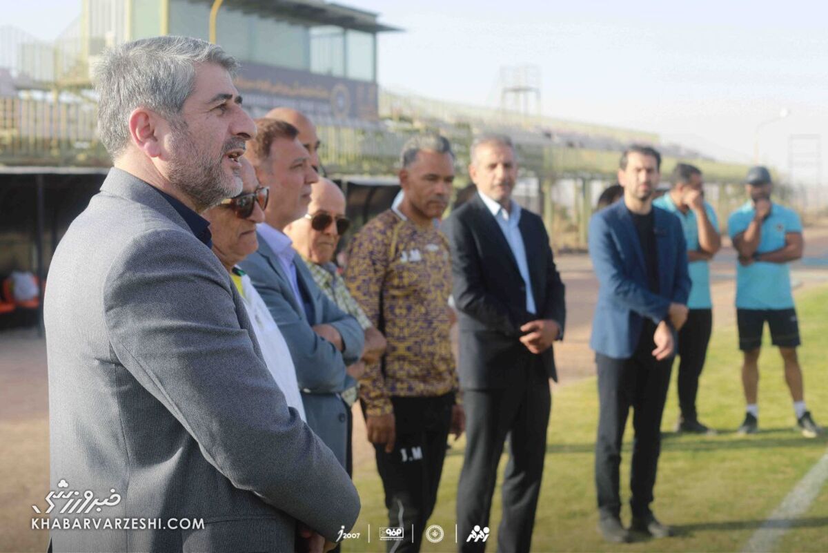 عکس| پیشکسوتان سپاهان در جمع طلاییپوشان