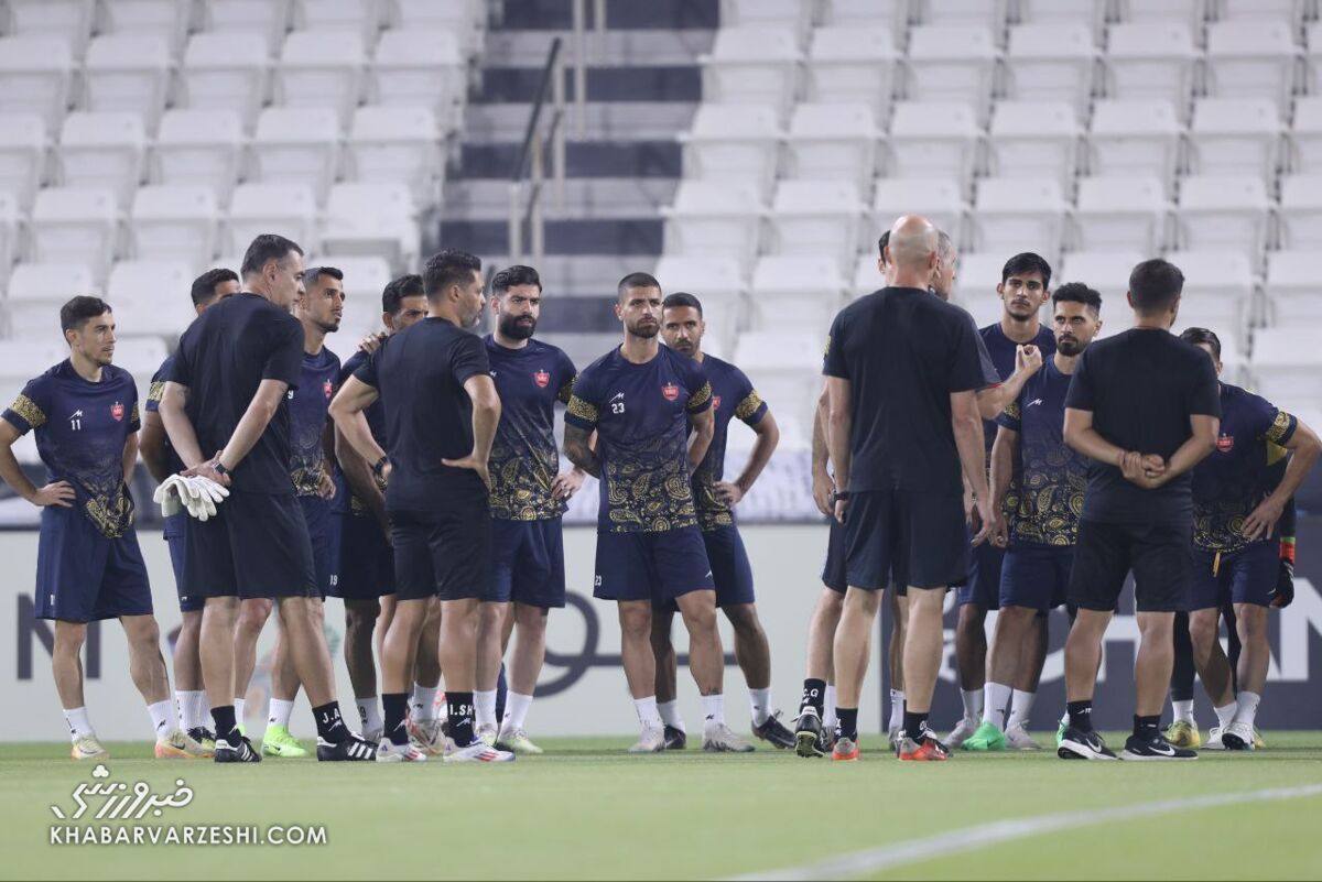برگزاری آخرین تمرین پرسپولیس پیش از بازی با السد/ شاگردان گاریدو خاصترین لباس تمرین را پوشیدند +تصاویر