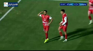 ویدیو| گل اول پرسپولیس به شمس‌آذر/ علیپور هواداران را تا مرز سکته برد!