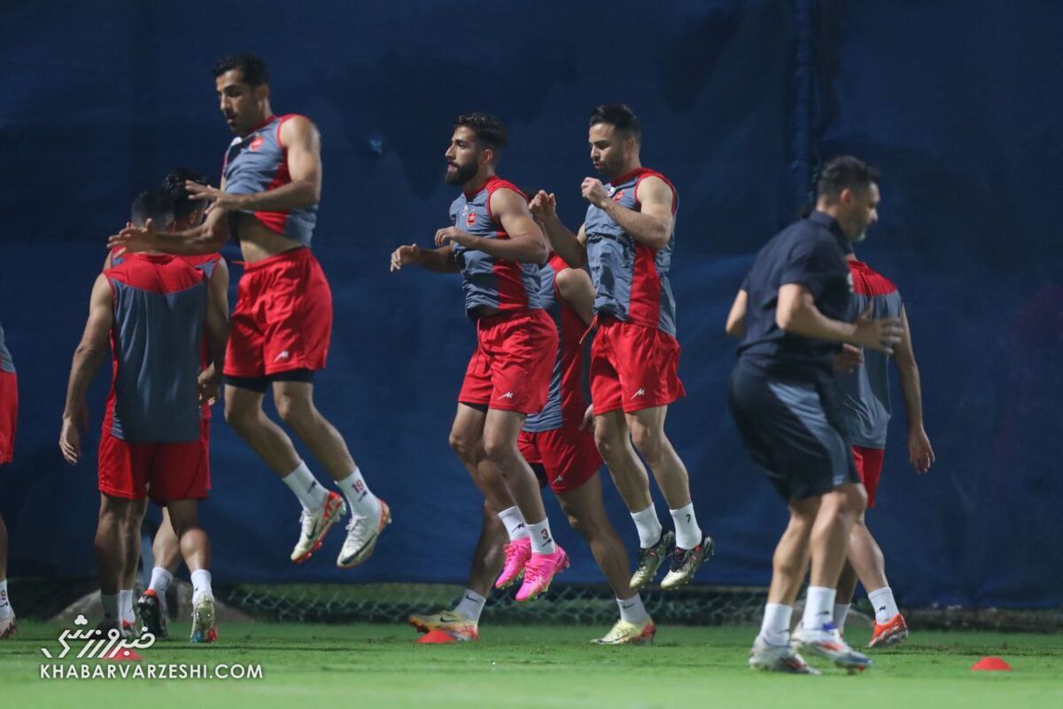 تمرین سرخپوشان بعد از صحبتهای گاریدو +عکس