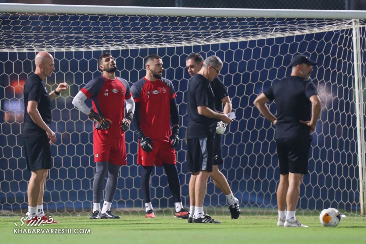 تمرین سرخپوشان بعد از صحبتهای گاریدو +عکس