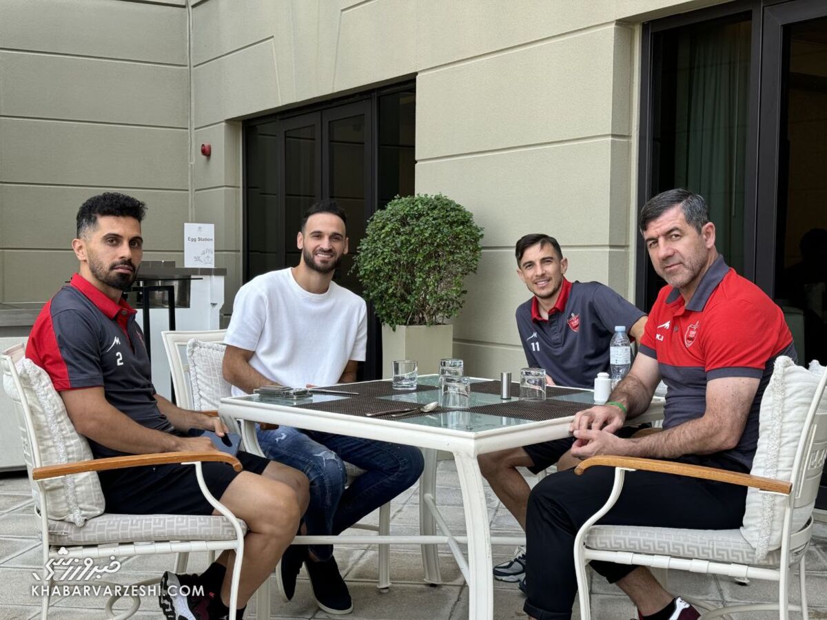 حضور ستاره مغضوب قلعه نویی در محل اقامت پرسپولیسیها +عکس