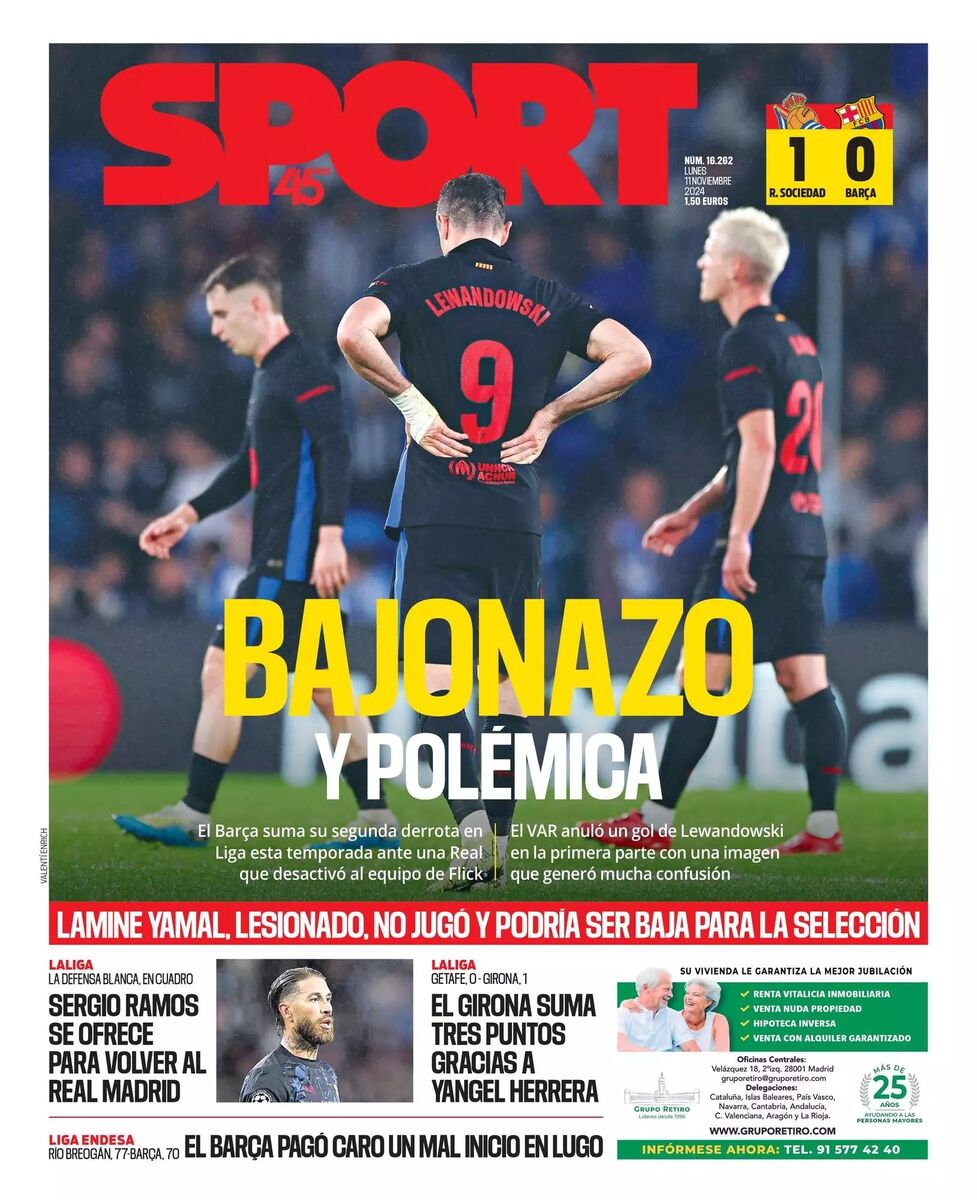 روزنامه اسپورت| یک نزول و یک جنجال روزنامه اسپورت| یک نزول و یک جنجال