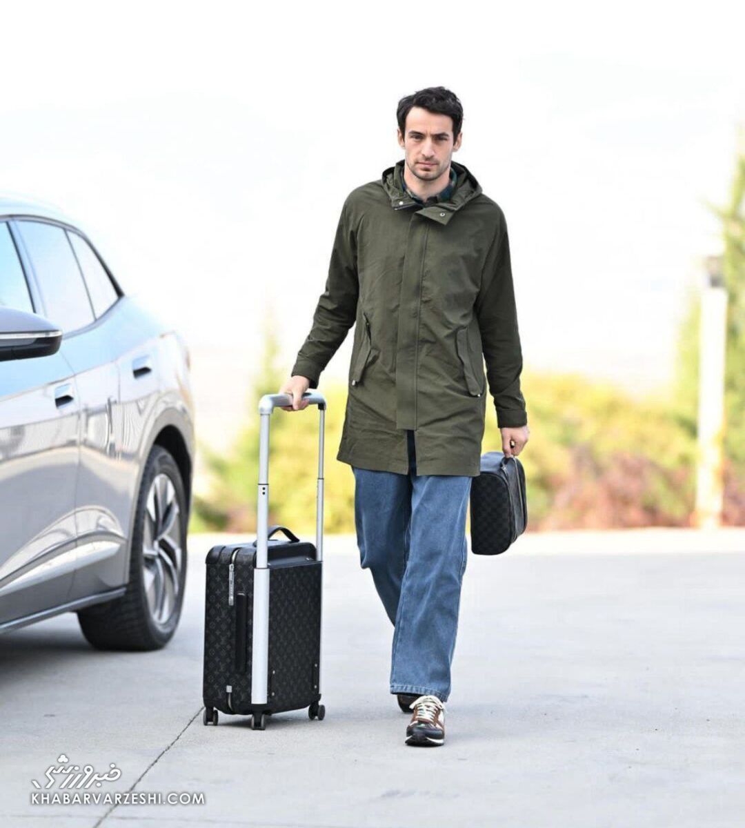 تیپ متفاوت گولسیانی هنگام ورود به اردوی تیم ملی گرجستان +عکس