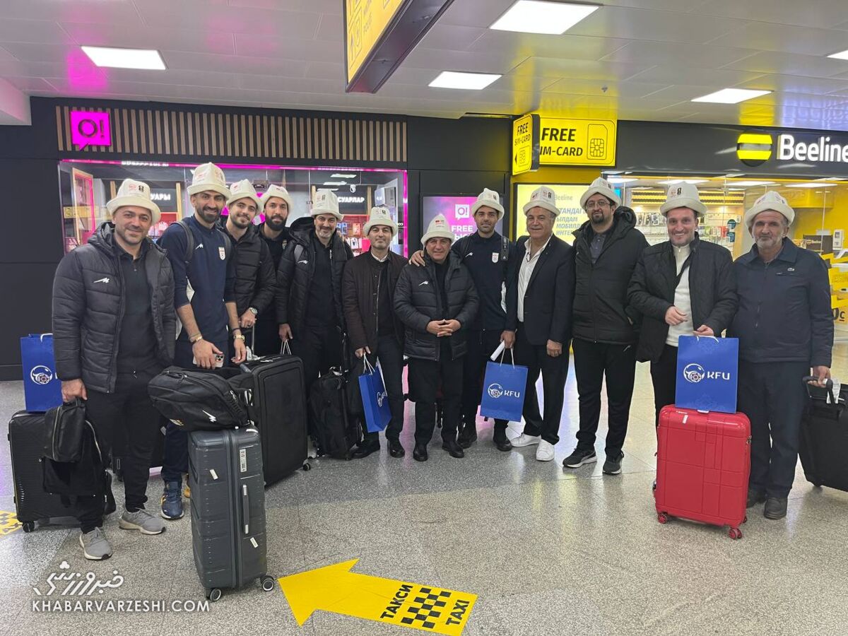 کلاه گذاشتن قلعهنویی و ستارههای تیم ملی/ ایرانیها شبیه قرقیزها شدند +عکس