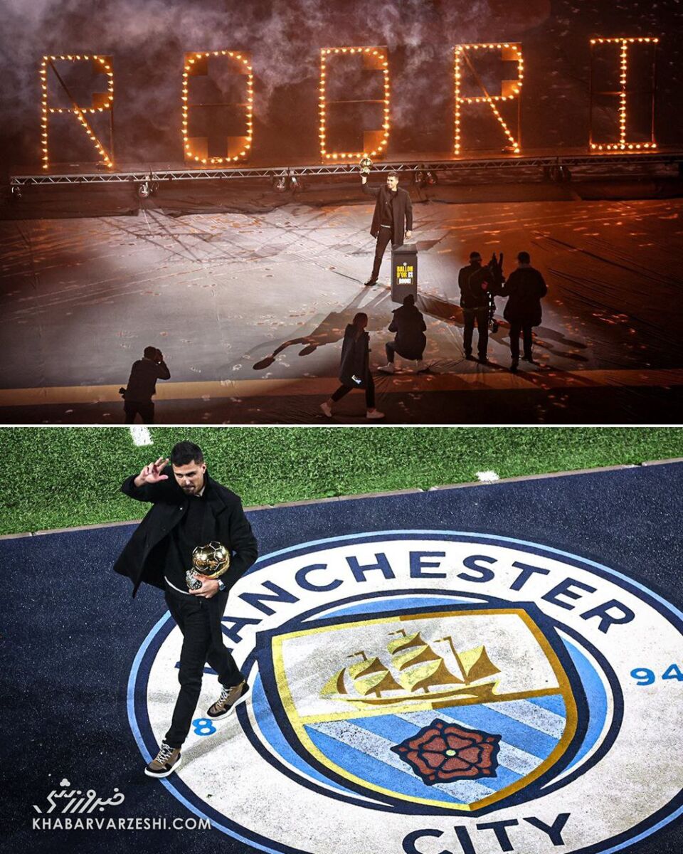 عکس| استقبال باشکوه سیتیزنها از برنده توپ طلا