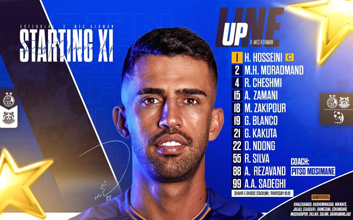 ترکیب استقلال مقابل مس کرمان