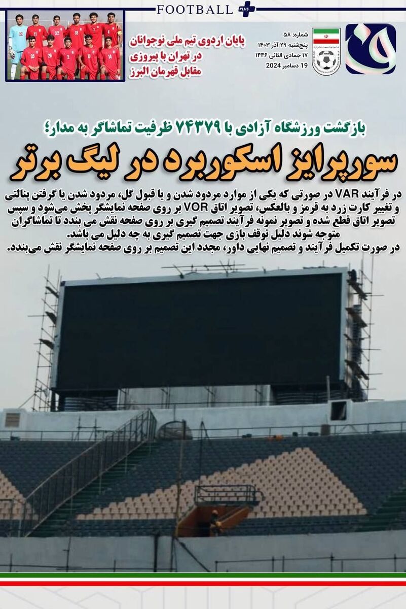 سورپرایز اسکوربرد در لیگ برتر! سورپرایز اسکوربرد در لیگ برتر!