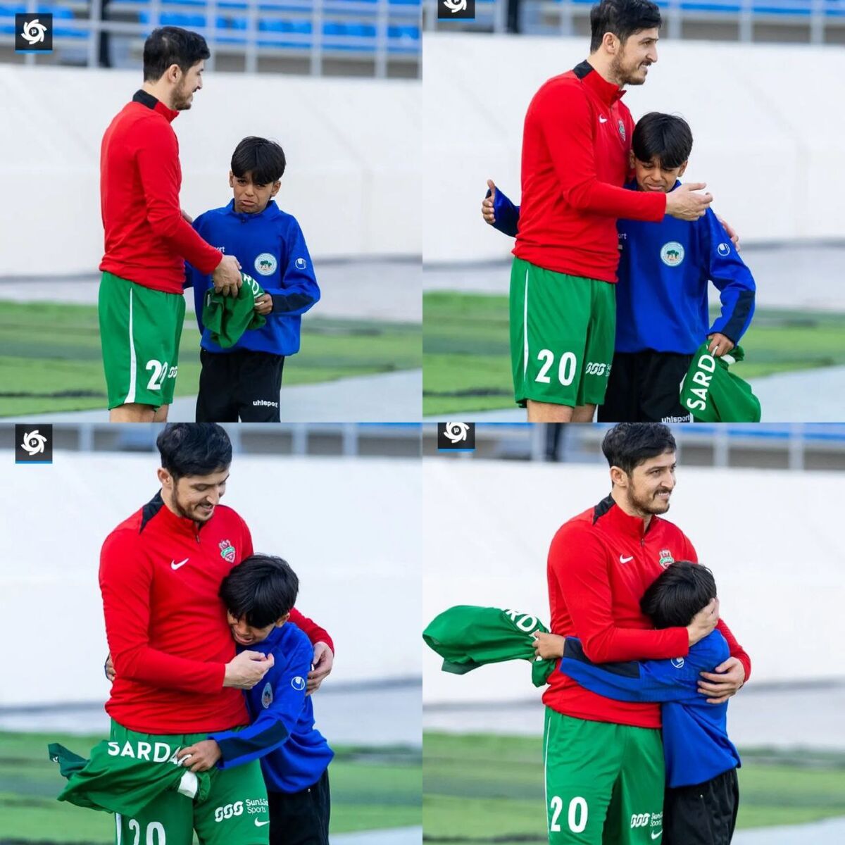 سردار گریه پسرک توپ جمع کن را درآورد! سردار گریه پسرک توپ جمع کن را درآورد!