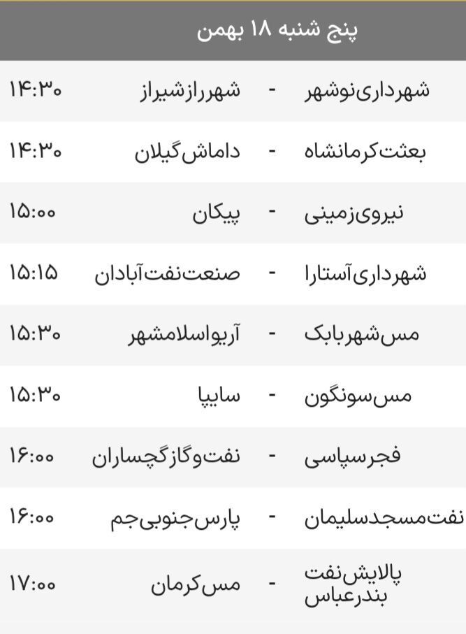 لیگ آزادگان؛ جنگ استقلالی‌ها در شیراز؛ نبرد سرخابی ها در تهران