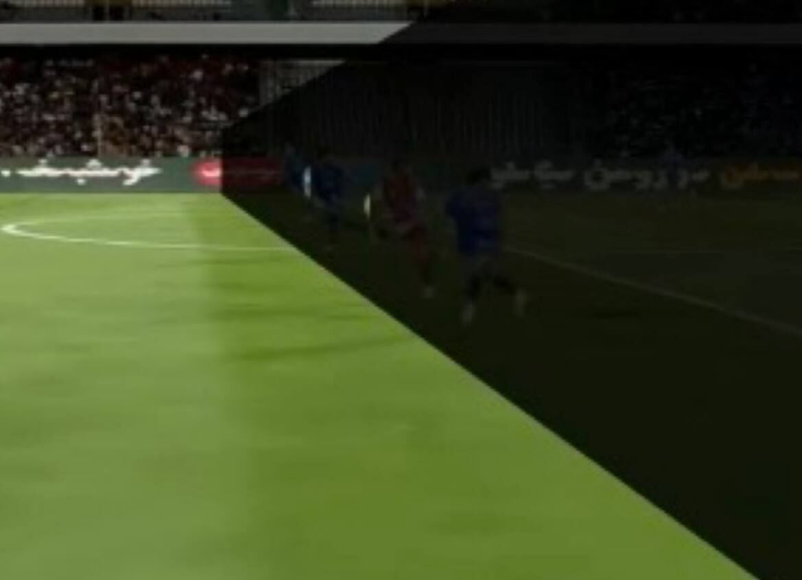 یک عکس قابل تامل؛ صحنه پنالتی پرسپولیس در انگلیس آفساید اعلام میشد!