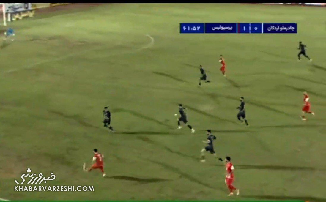 گل علی علیپور را در یزد دزدیدند؛ تصویری که ثابت میکند گل دوم پرسپولیس آفساید نبود +عکس