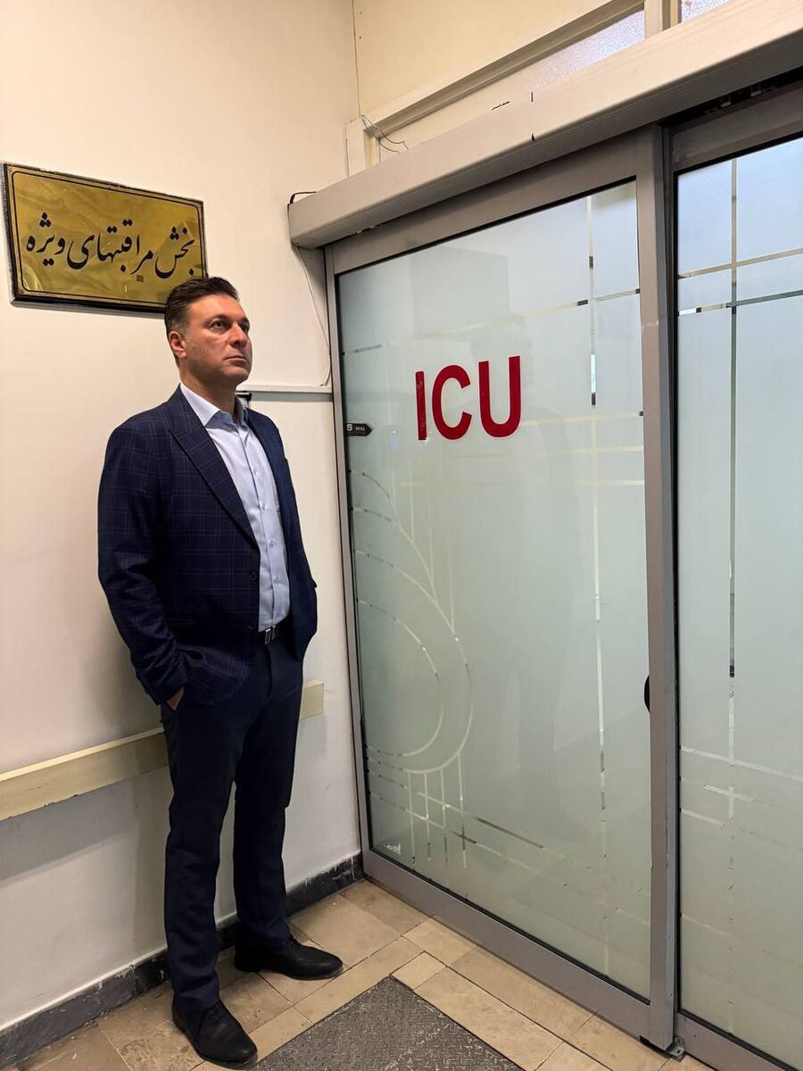 عیادت مدیرعامل باشگاه تراکتور از هوادار سانحه دیده