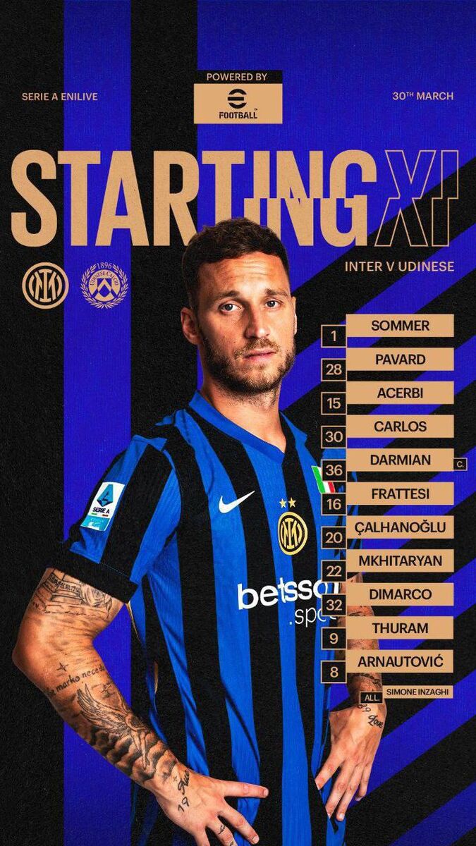 پیش بینی گاتزتا درست بود، اینزاگی به طارمی بازی نداد/ ترکیب اینتر مقابل اودینزه