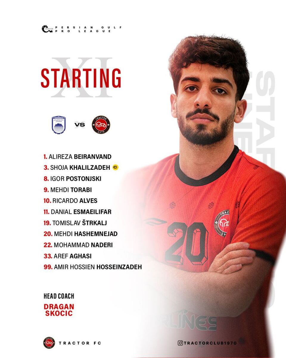 ترکیب تراکتور اعلام شد