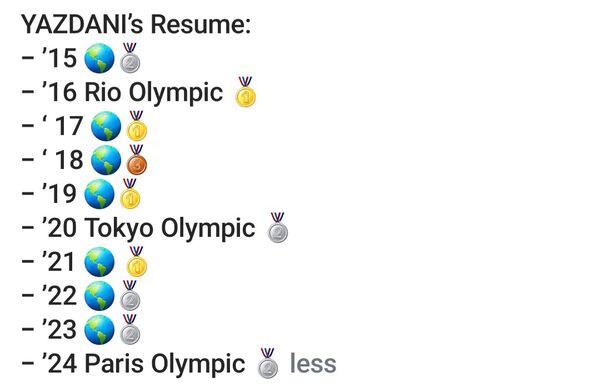 تمجید اتحادیه جهانی کشتی از حسن یزدانی؛ مرد مدال ها در تمامی ادوار