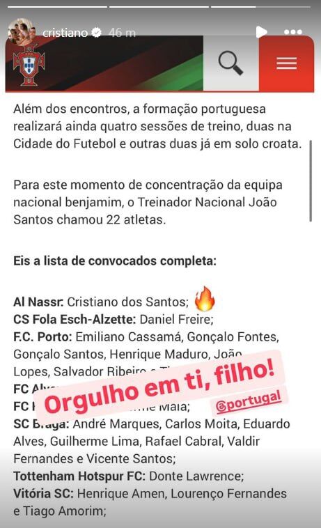 واکنش رونالدو به ظهور کرستیانینو +عکس