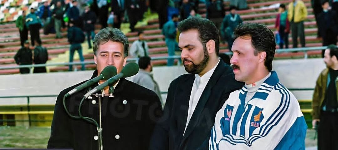 قاب ماندگار اسطوره استقلال با گزارشگر معروف+ عکس