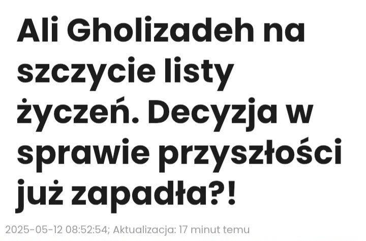 سایت لهستانی: علیرغم پافشاری پرسپولیس قلی زاده در لخ پوزنان می ماند
