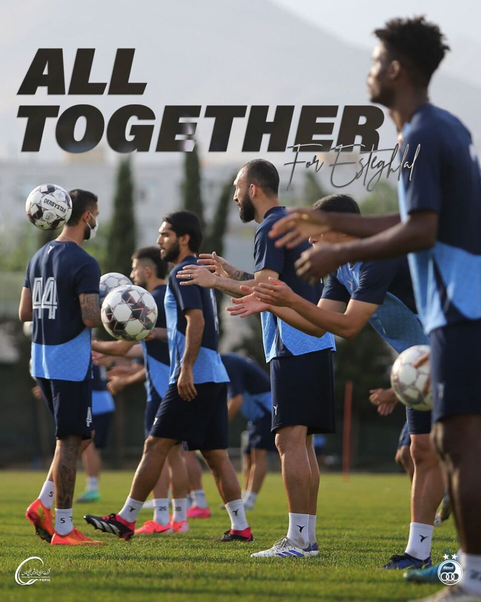 استقلال درگیر ویروس/ مدافع تیم با ماسک استارت زد! + عکس