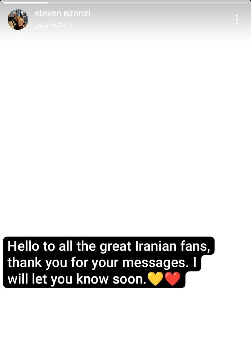 قلب قرمز انزونزی، هواداران پرسپولیس را خوشحال کرد +عکس