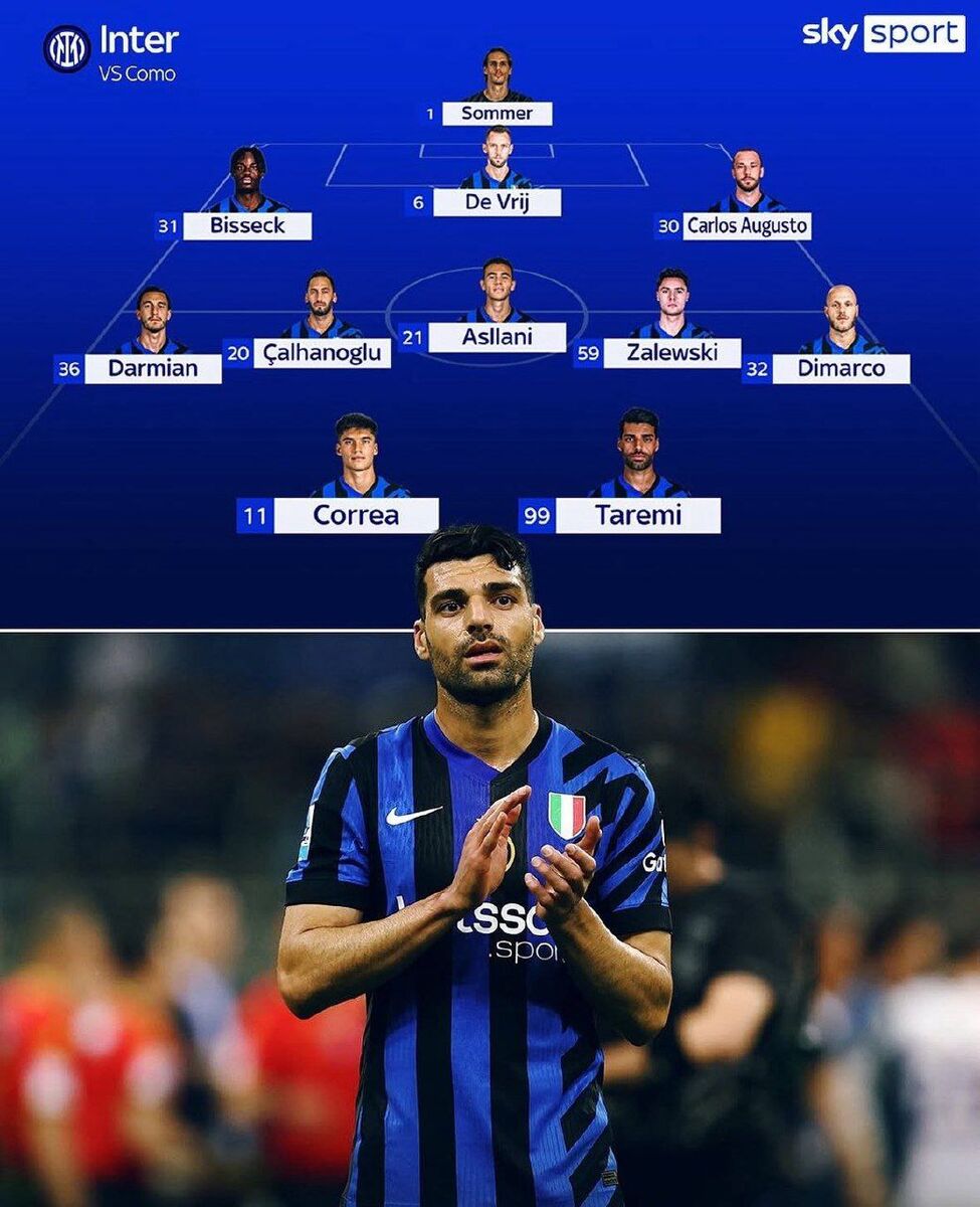 اسکای پیشبینی کرد؛ طارمی در ترکیب ثابت اینتر مقابل کومو!