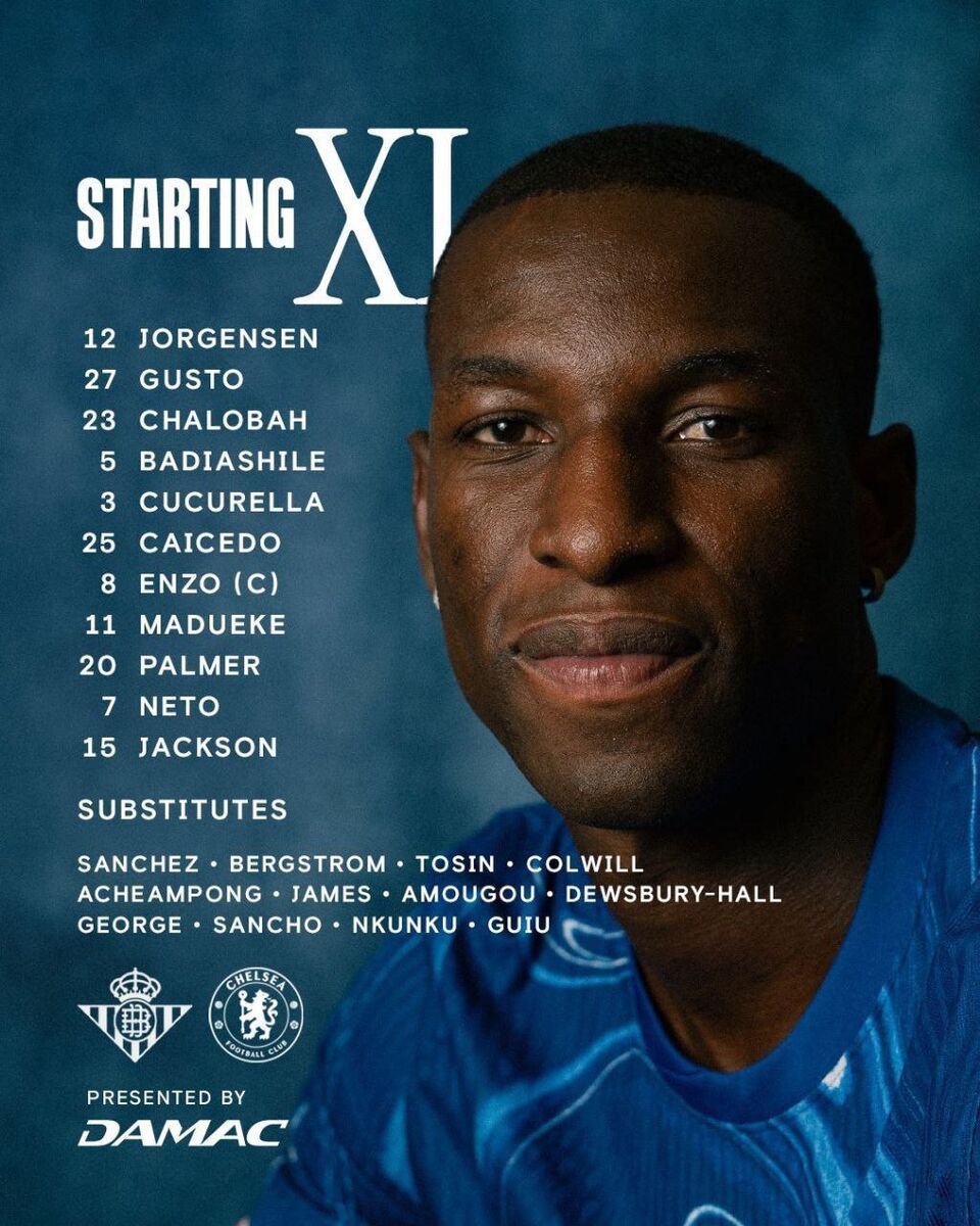 فینال لیگ کنفرانس اروپا؛ ترکیب چلسی و بتیس اعلام شد!