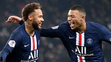 پیام تبریک امباپه و نیمار برای قهرمانی PSG