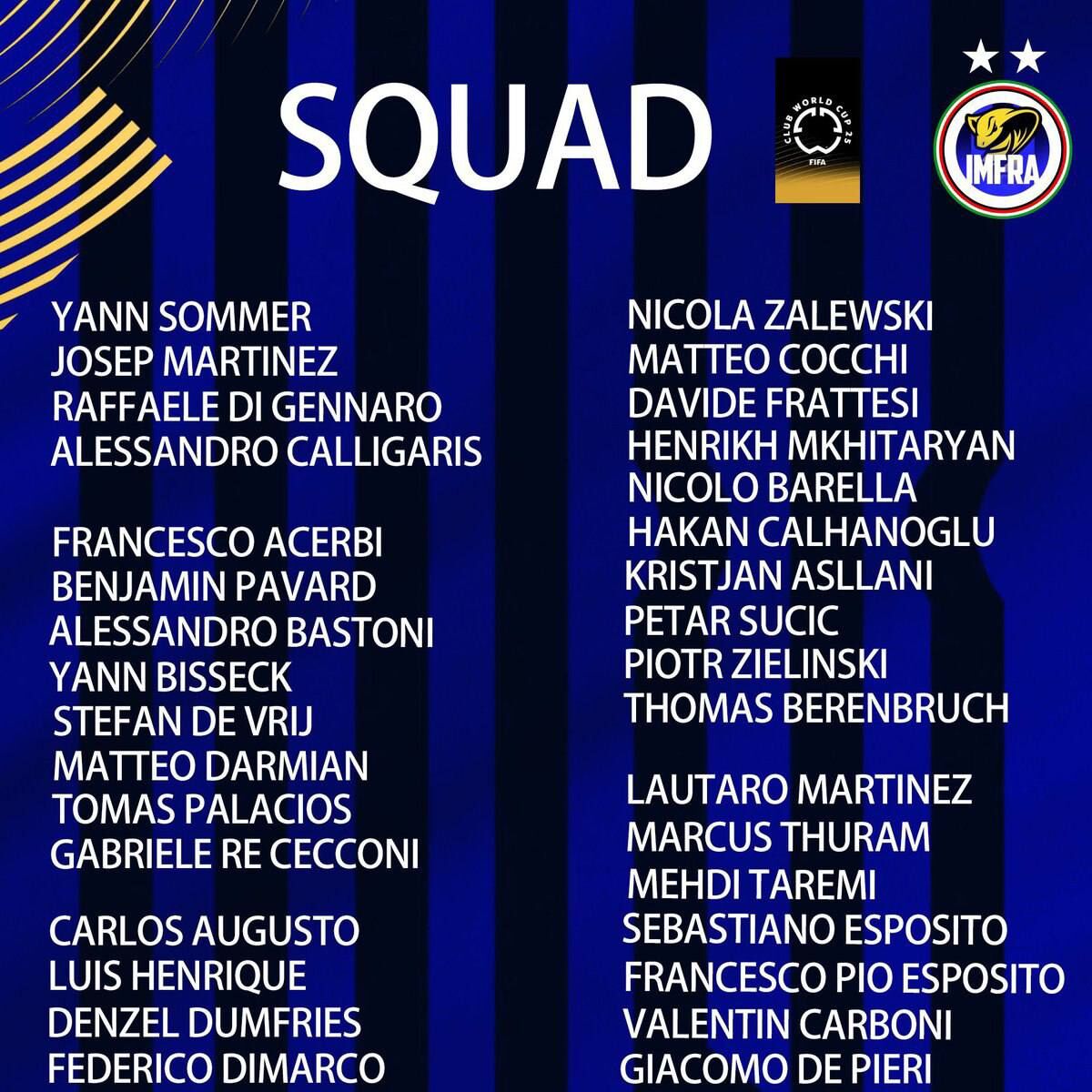 با حضور مهدی طارمی؛ لیست اینتر برای جام جهانی باشگاهها اعلام شد!