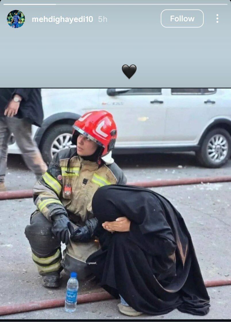 واکنش مهدی قایدی به جنایت رژیم صهیونیستی +عکس