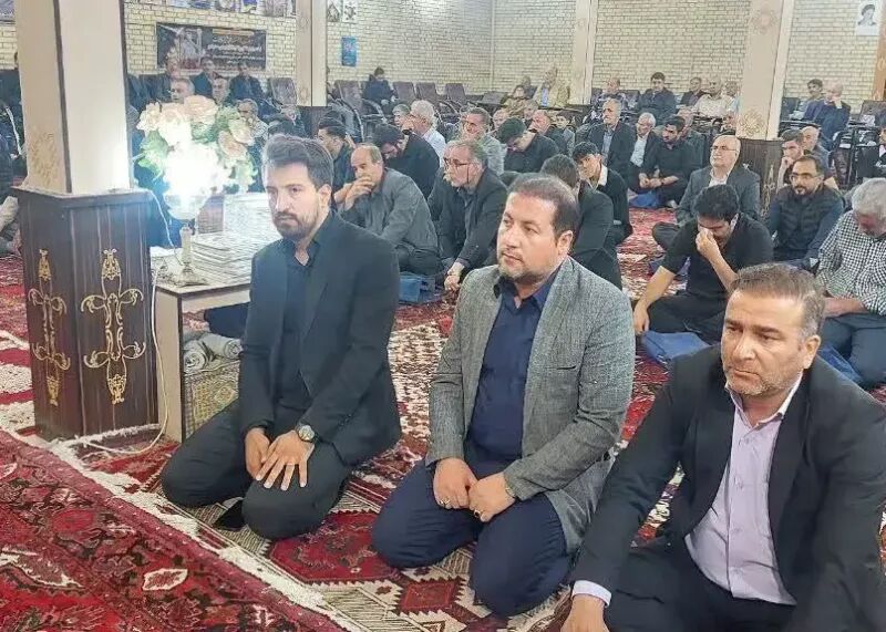 مراسم ترحیم شهید والیبالیست در سراب برگزار شد!