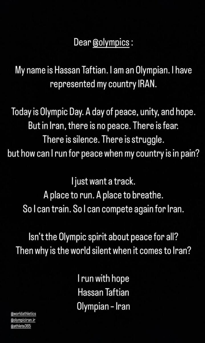 سریعترین مرد ایران: چرا همه دنیا ساکت هستند؟