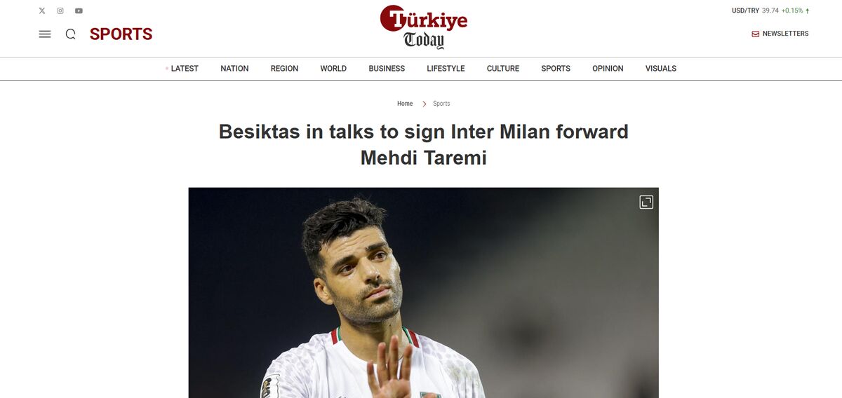 مهدی طارمی در یک قدمی بشیکتاش/ ادعای رسانه ترکیه ای