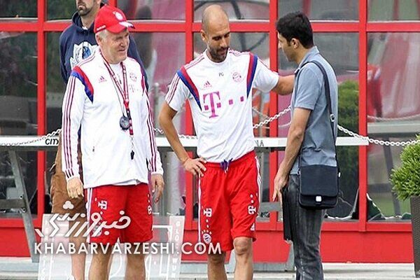 عکس کمتر دیده شده کاندیدای هدایت پرسپولیس کنار گواردیولا