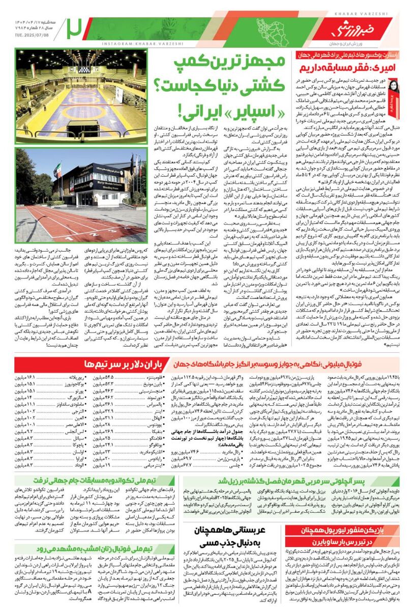 موافقت اولیه ساپینتو با انتخاب وریا غفوری در کادرفنی استقلال/ روزنامه فردا را زودتر در سایت خبرورزشی بخوانید