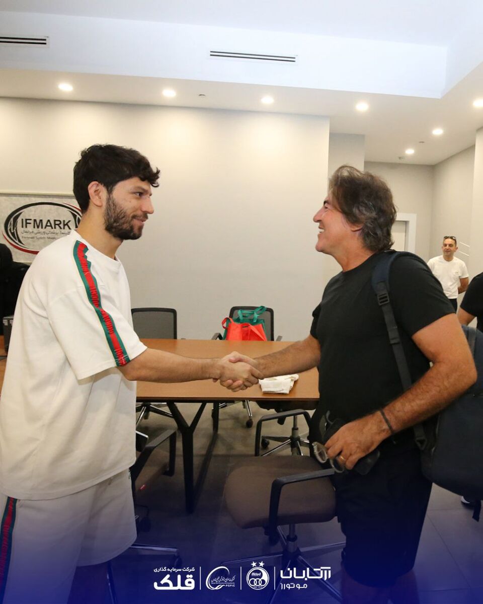 استقبال ساپینتو از ستاره استقلال +عکس