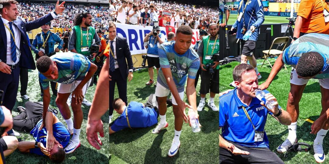 ستاره رئال یک نفر را در کنار زمین ناک اوت کرد +عکس