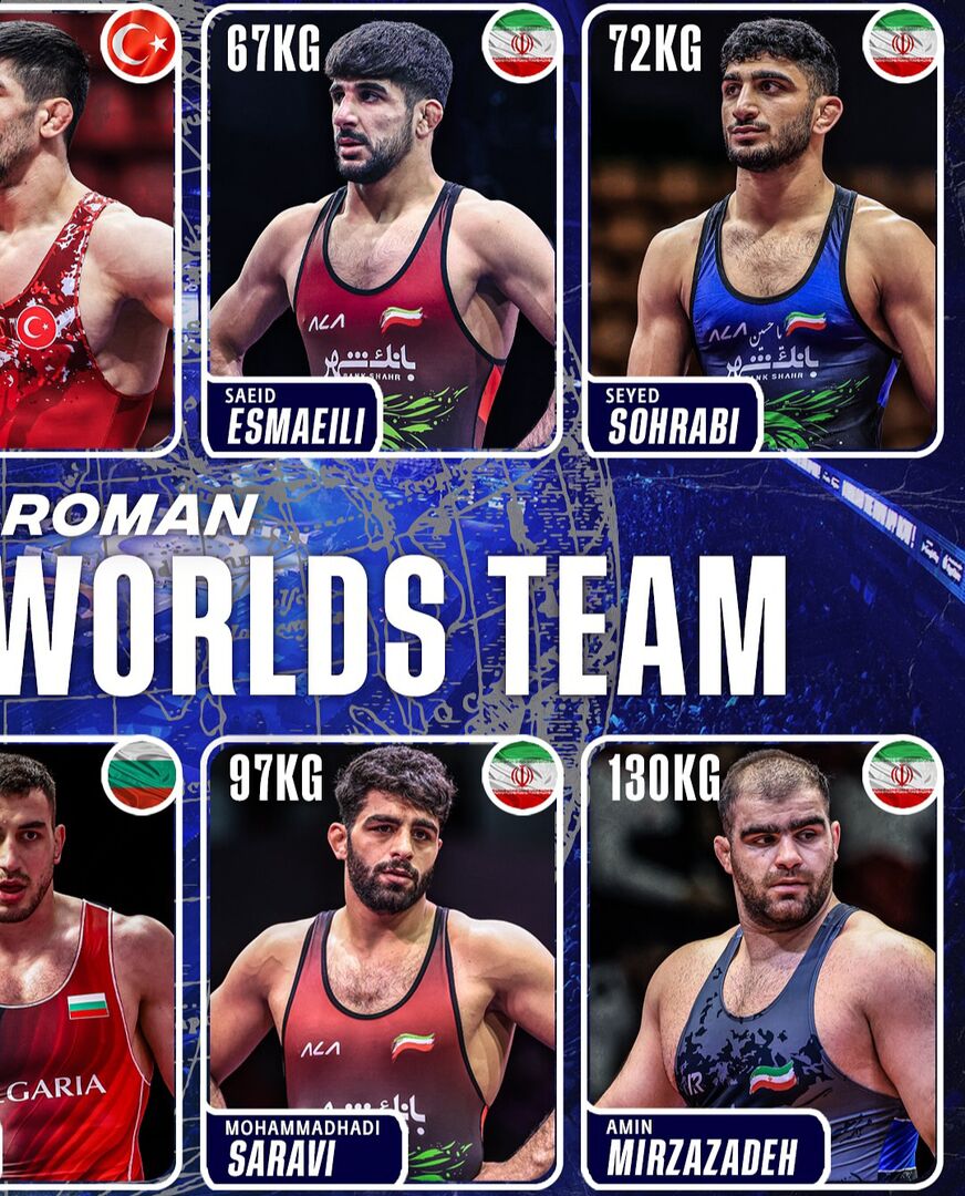 پنج ایرانی در تیم منتخب جهانی کشتی فرنگی